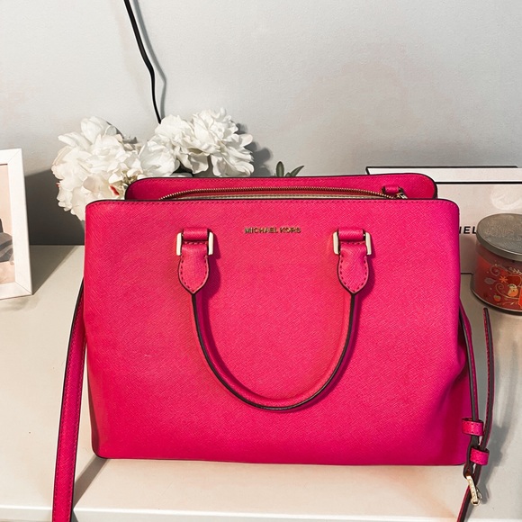 Hot Pink Michael Kors Purse - Picture 1 of 10